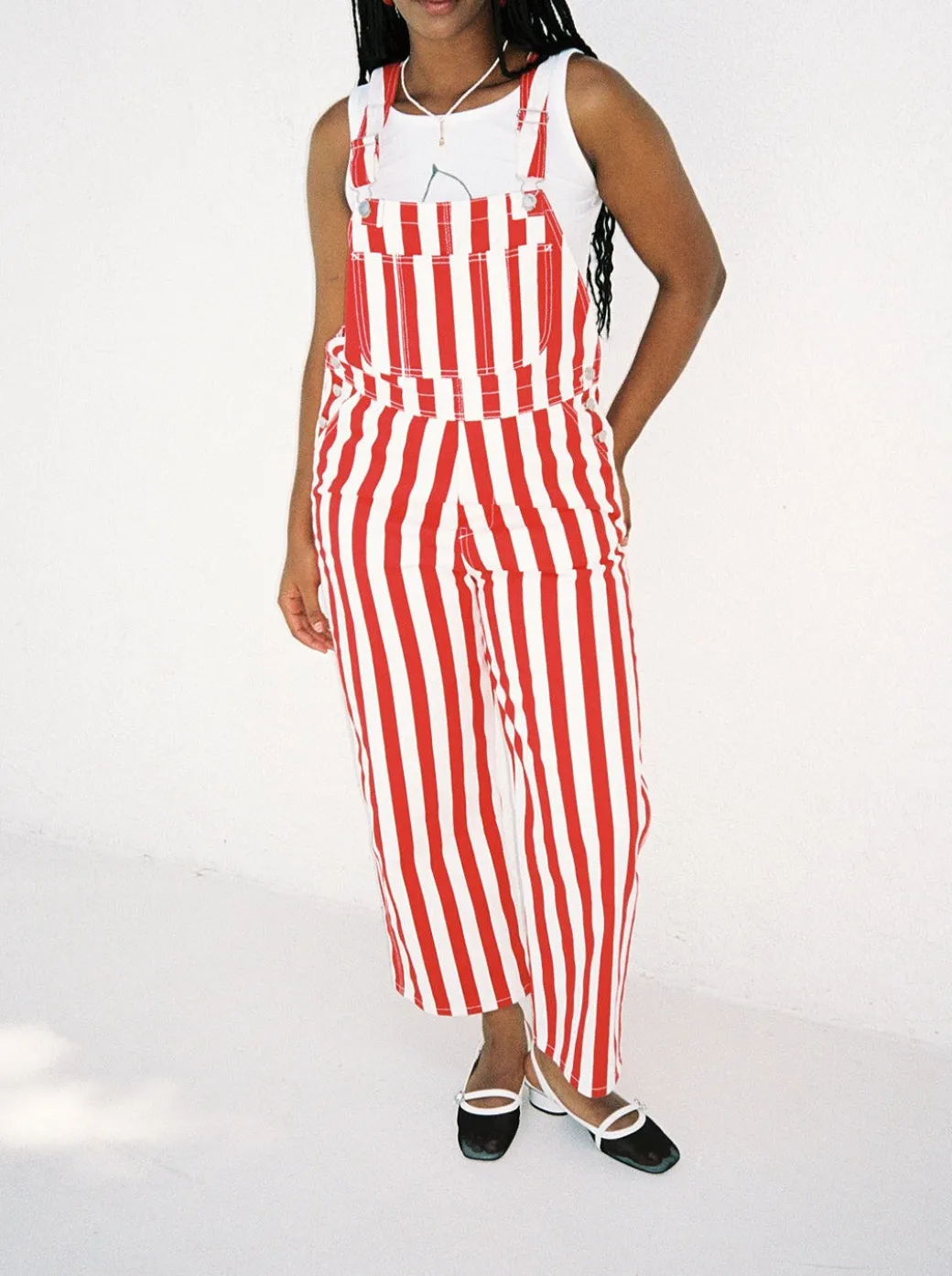 Lucy Overall - Pomodoro Stripe