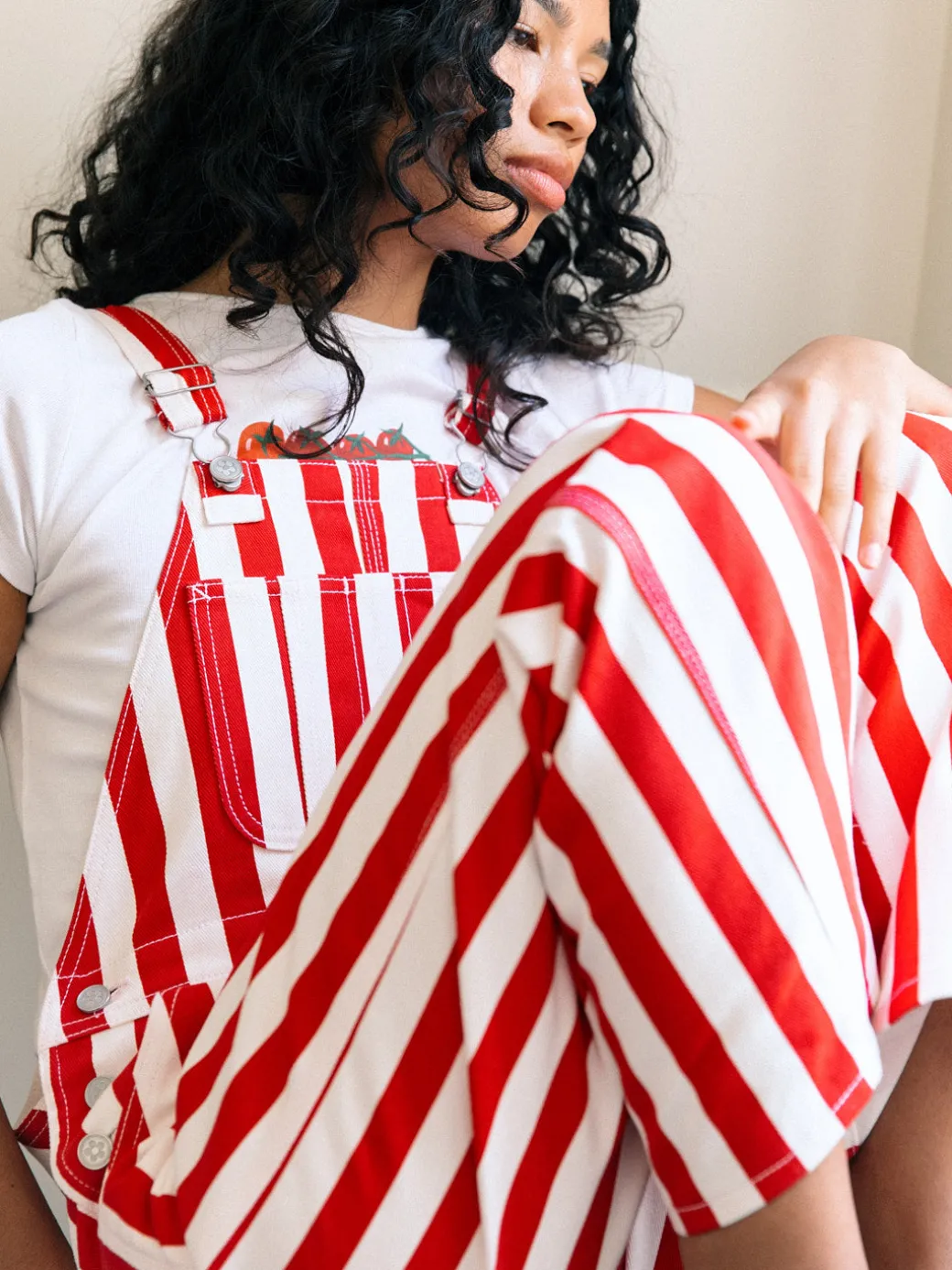 Lucy Overall - Pomodoro Stripe