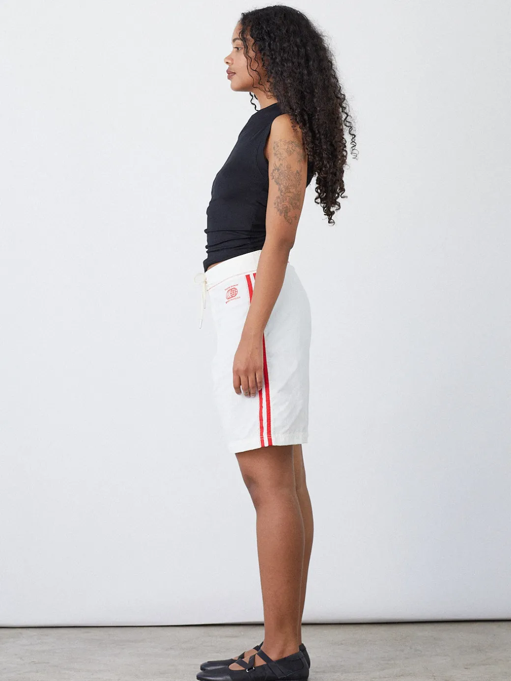 Made Some Long Shorts - Cream u0026 Red