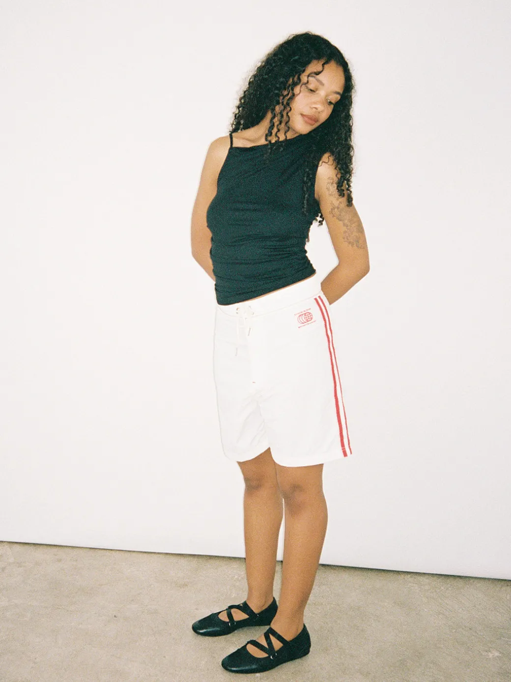 Made Some Long Shorts - Cream u0026 Red