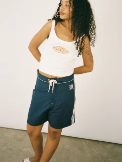 Made Some Long Shorts - Navy u0026 White