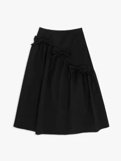 Maeve Bows Skirt - Black
