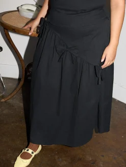 Maeve Bows Skirt - Black