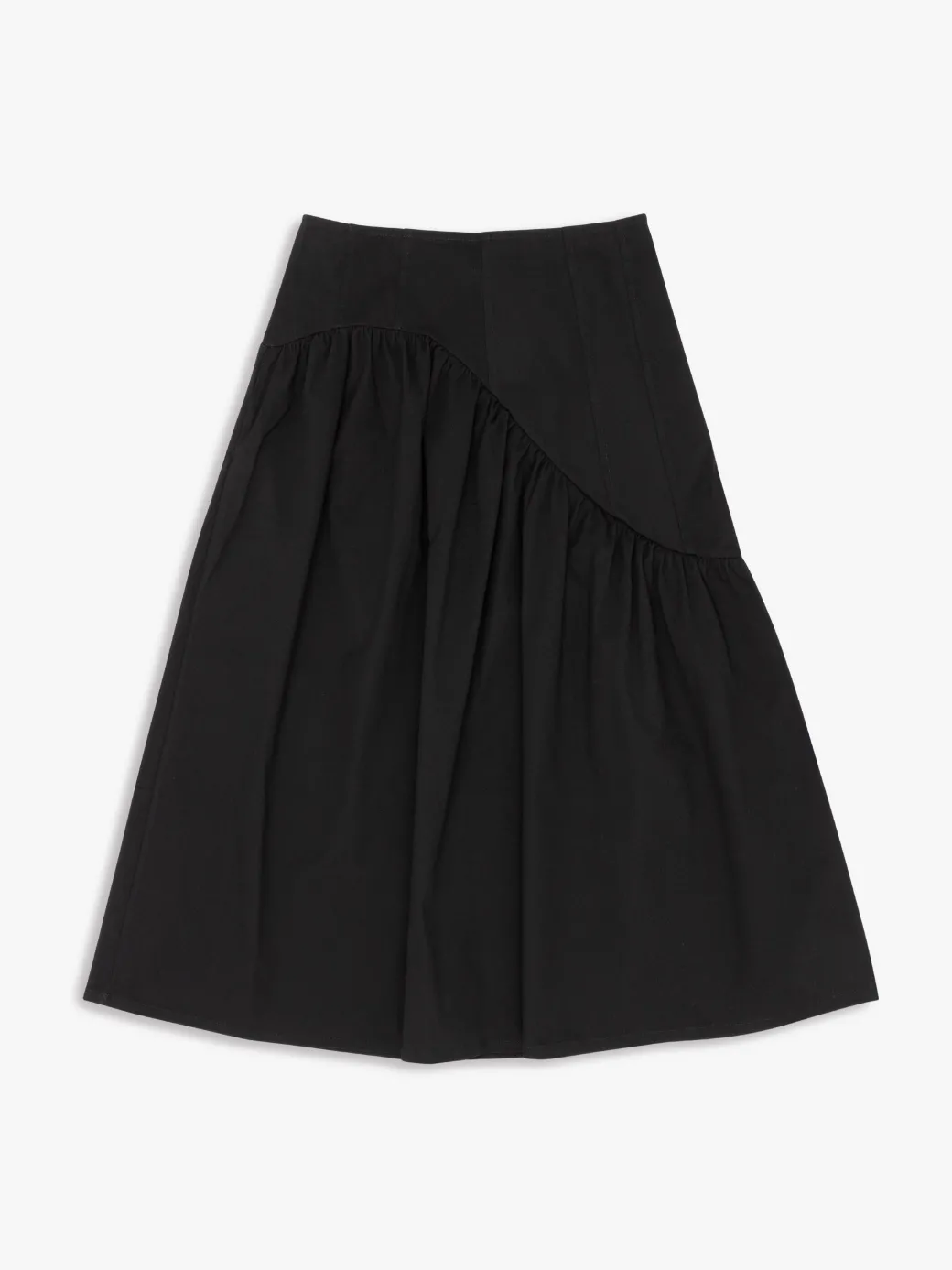 Maeve Midi Skirt - Caviar Twill