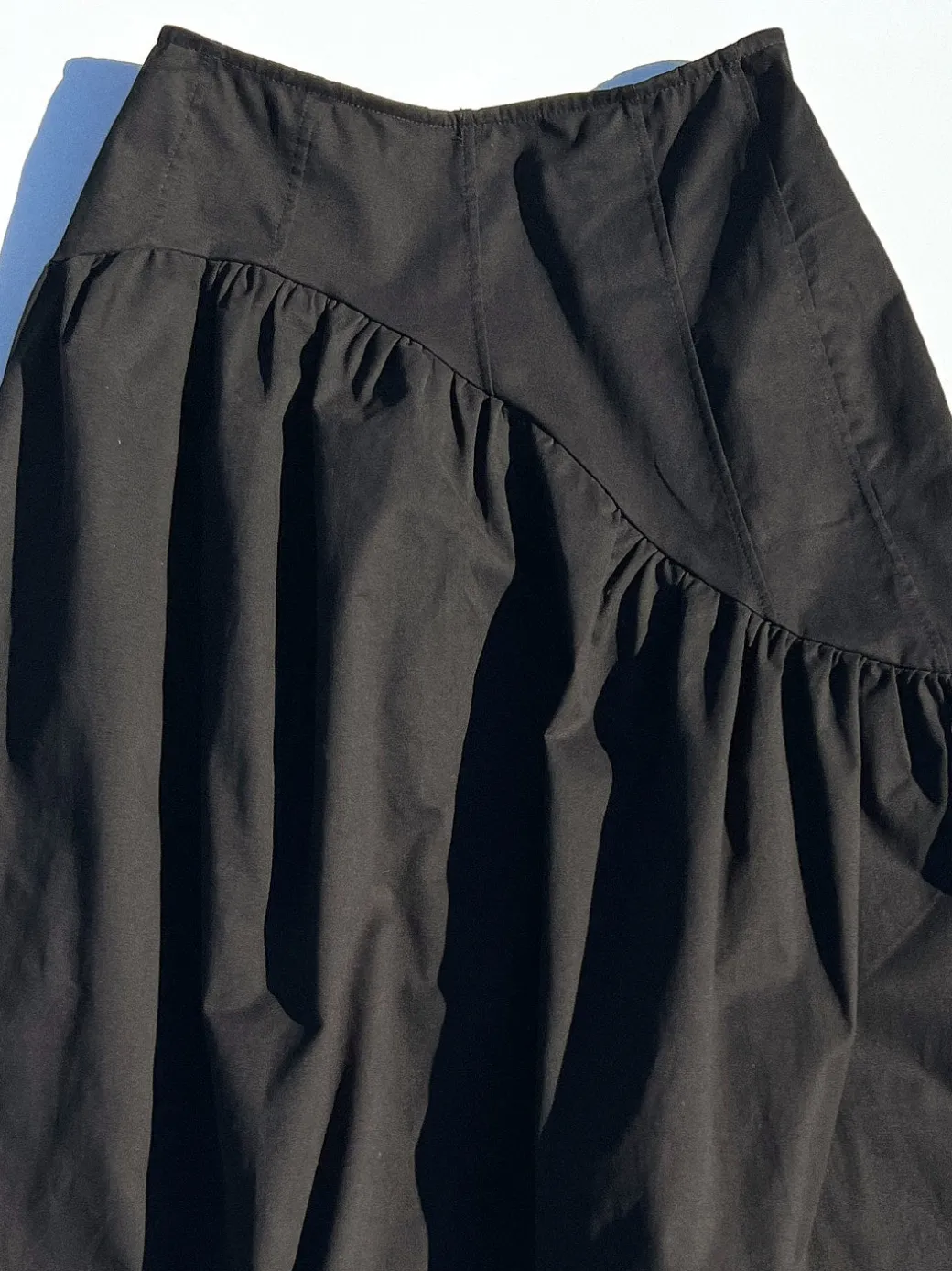 Maeve Midi Skirt - Caviar Twill