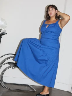 Maeve Midi Skirt - Cobalt