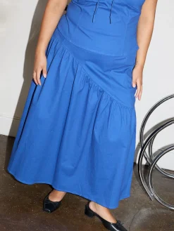 Maeve Midi Skirt - Cobalt