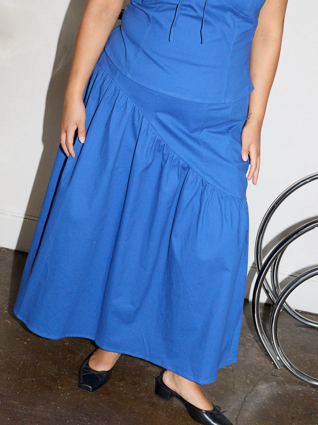 Maeve Midi Skirt - Cobalt
