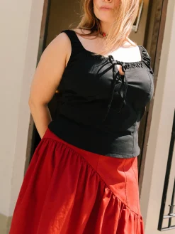Maeve Midi Skirt - Merlot