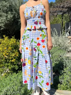 Maeve Midi Skirt - Picnic Alfresco