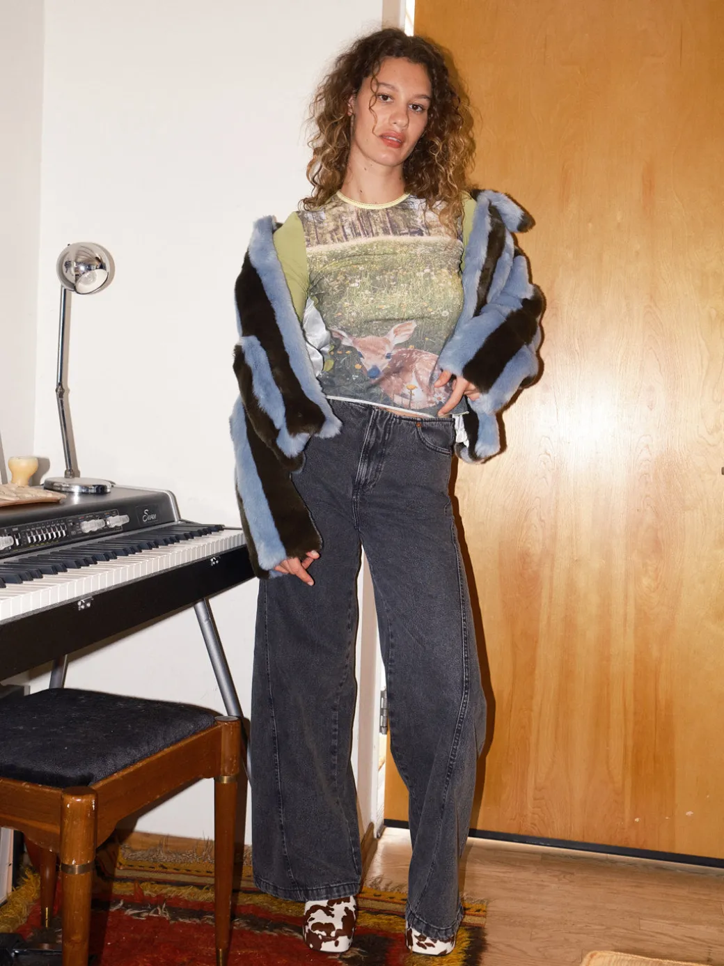 Magda Denim Pants - Black