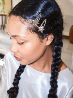 Nova Star Hair Clip Set - Silver