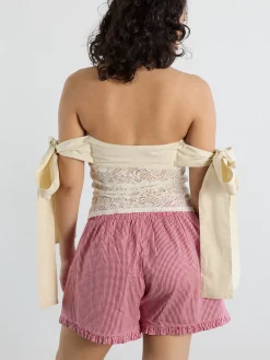 Open Wings Top - Ivory