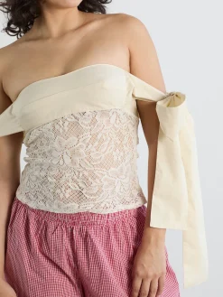 Open Wings Top - Ivory