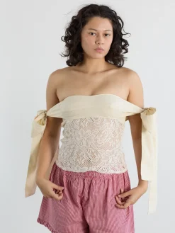 Open Wings Top - Ivory