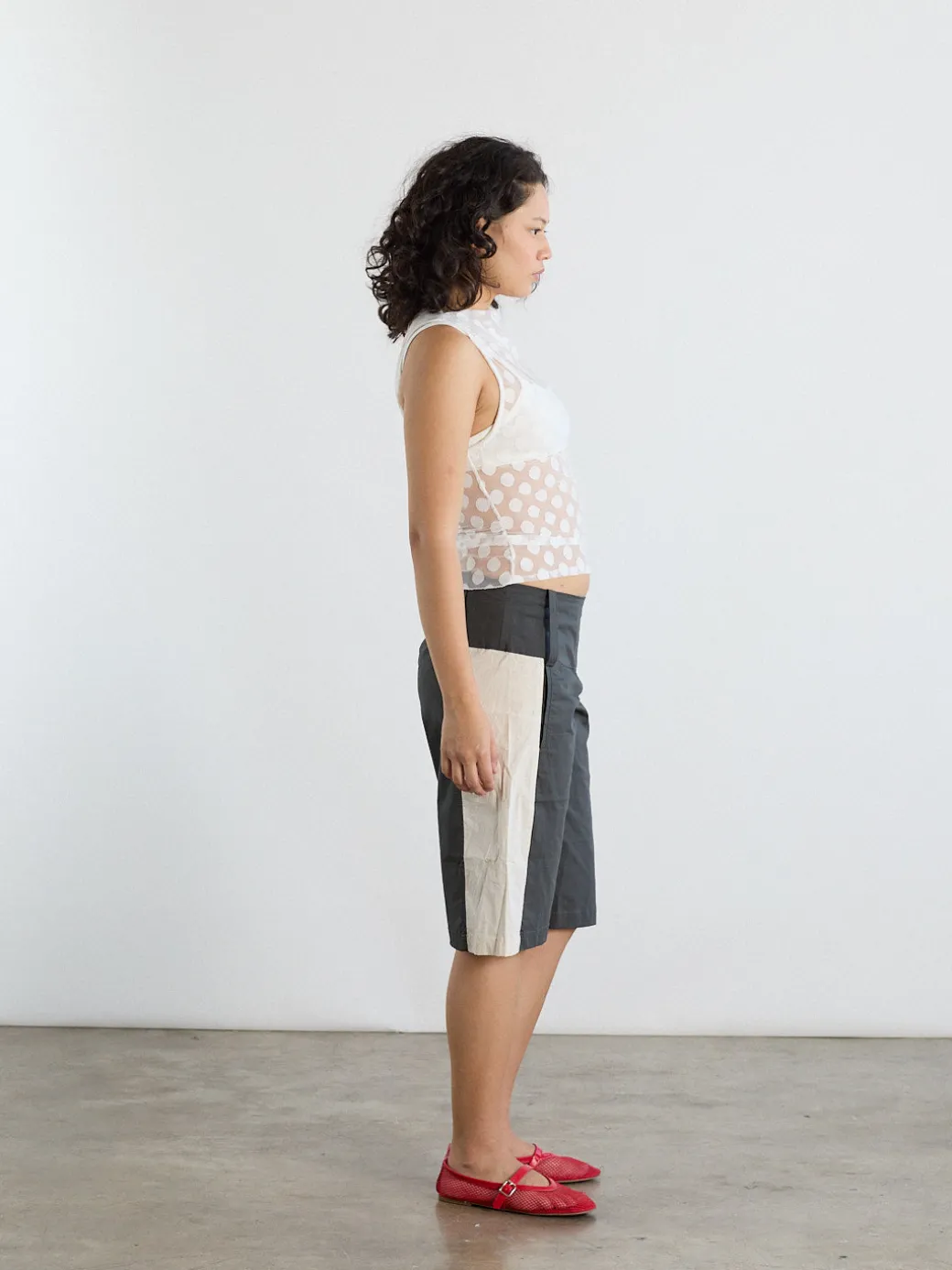 Paneles Short - Charcoal Stripe