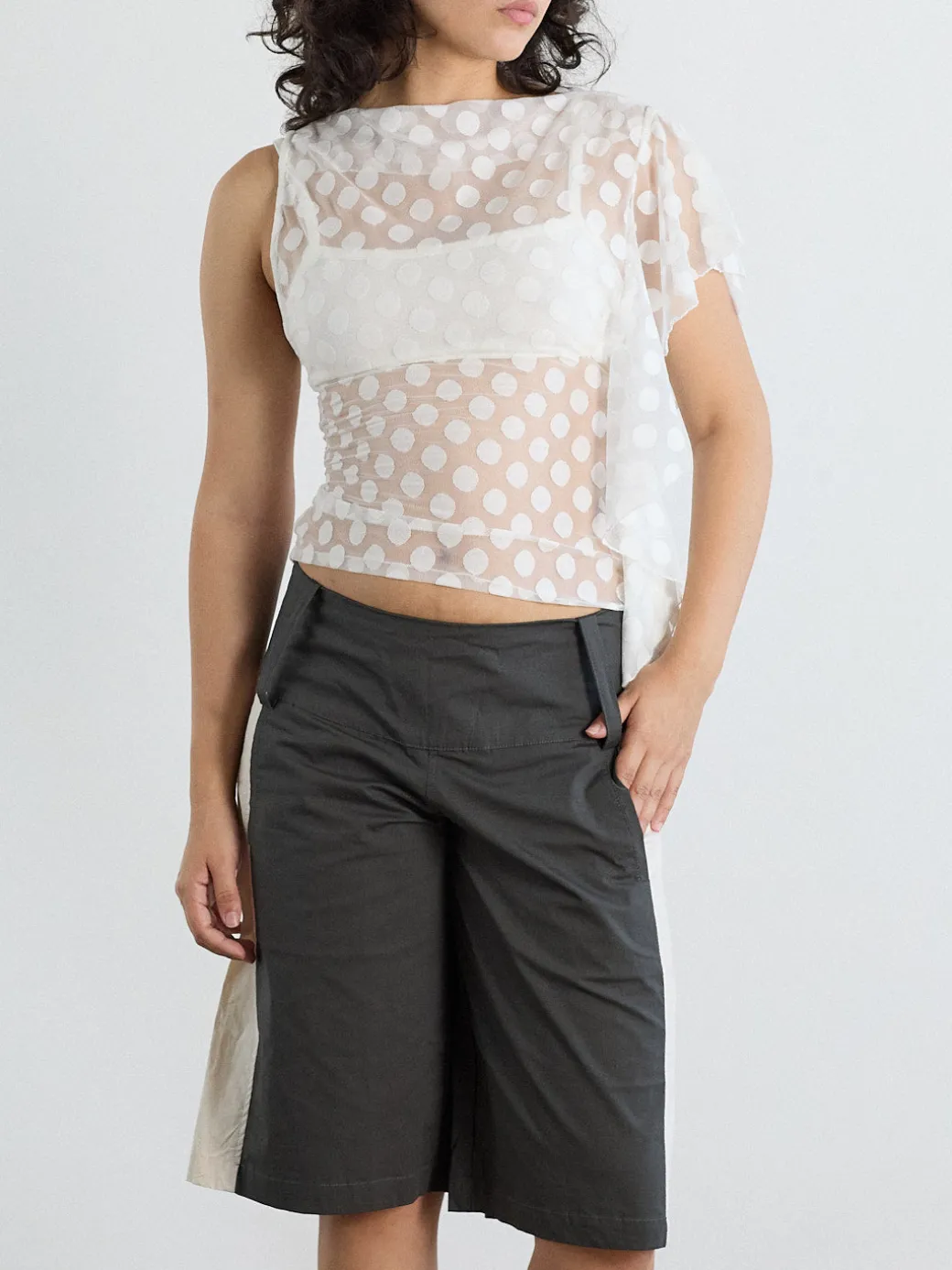 Paneles Short - Charcoal Stripe