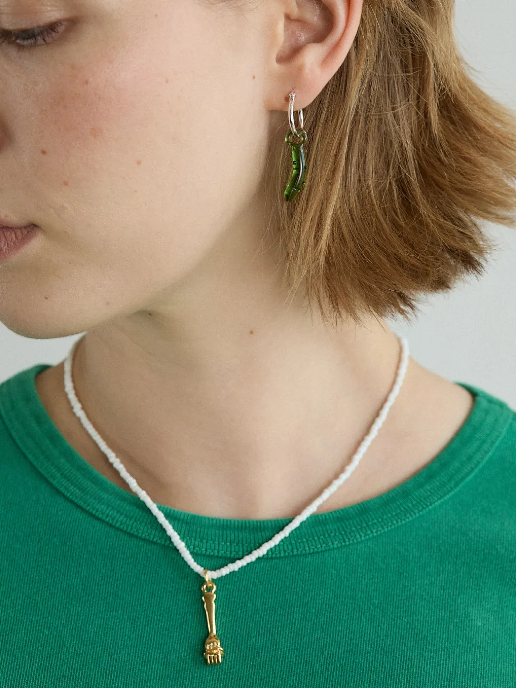 Pickle Hoops - Green/Silver