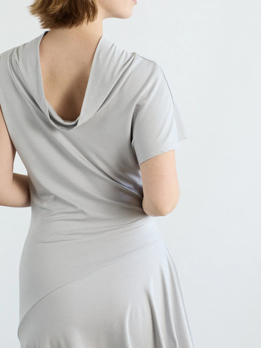 Plume Dress - Silver