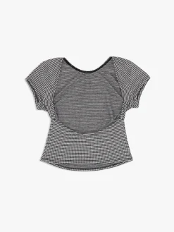 Rowan Tee - Caviar Gingham