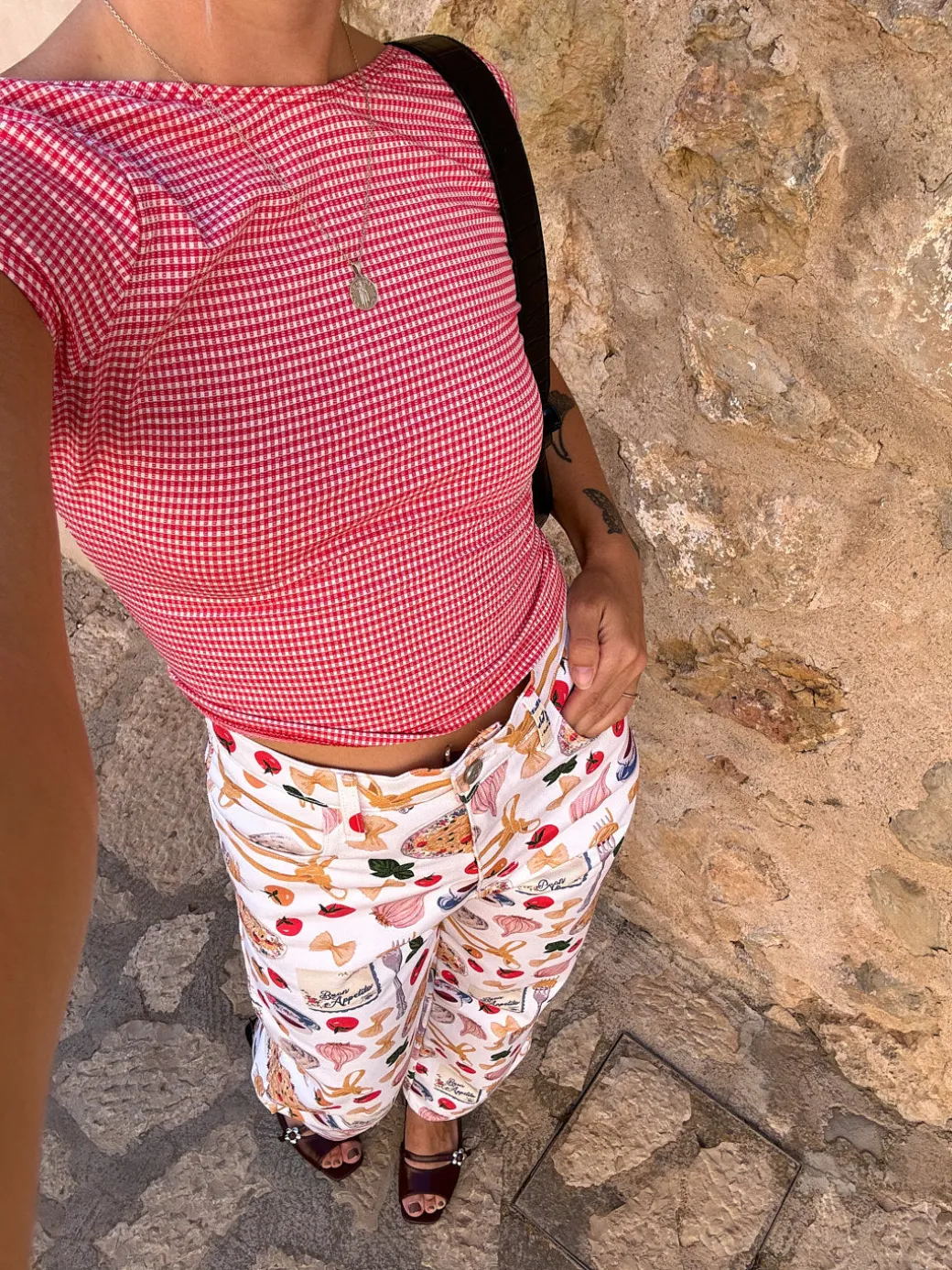 Rowan Tee - Pomodorro Gingham