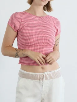 Rowan Tee - Pomodorro Gingham