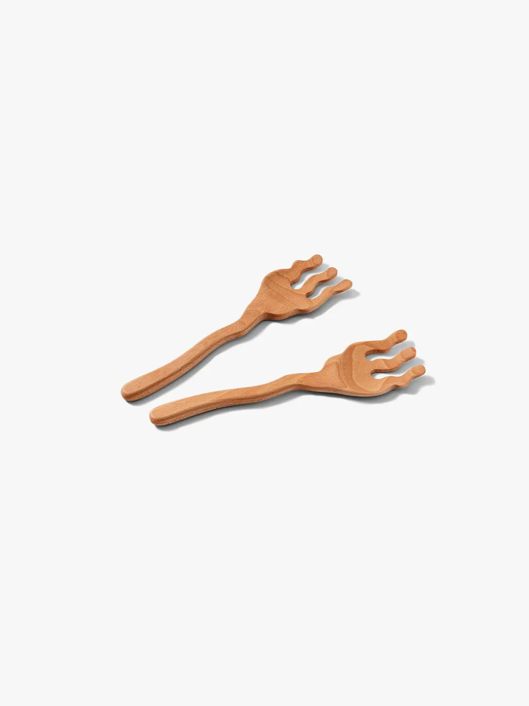 Serving Friends Wavy - Beach Wood