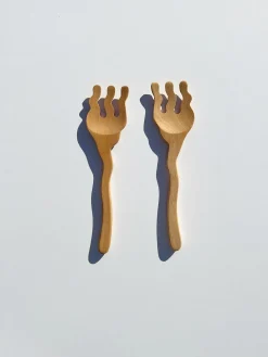 Serving Friends Wavy - Beach Wood