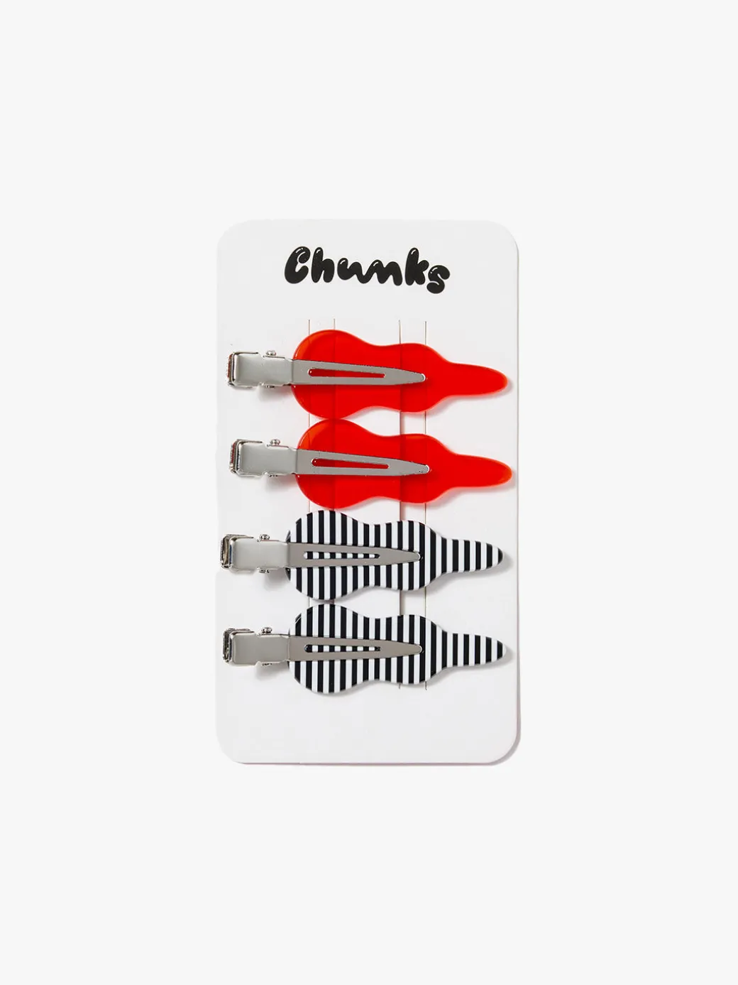 Setting Clips - Candy Red/Stripes