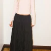 Tiered Maxi Skirt - Black