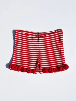 Turkana Knit Short - Red/ White