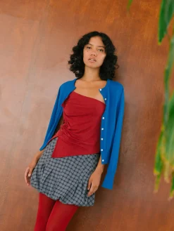 Tyler Bubble Skirt - Blue Plaid