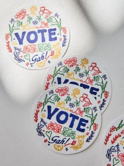 Vinyl Tote - Say Gah to Voting